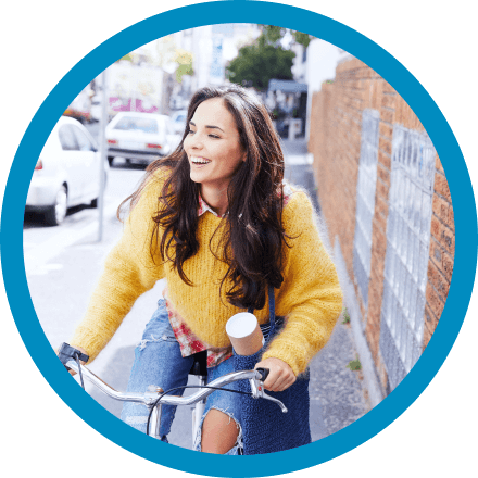 healthy living cycle to work